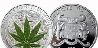 Emiten una moneda que huele a marihuana