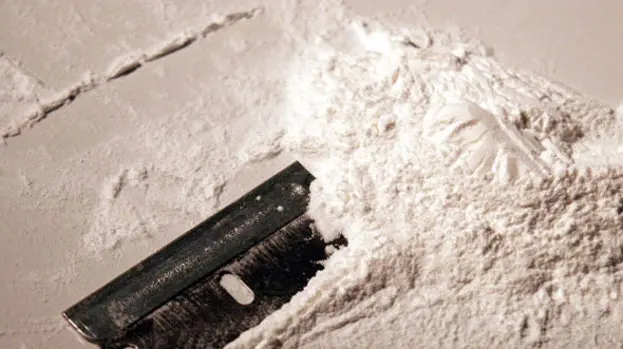 Coca&iacute;na con el dosificador de aquella &eacute;poca
