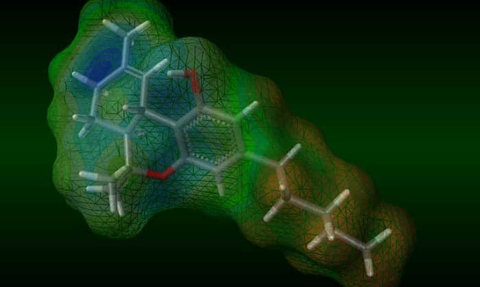 Molécula de THC