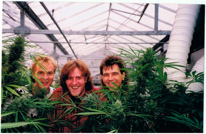 Alan, Albert y Chris a principio de los 90