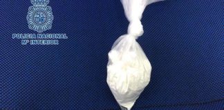 Bolsa cocaina intervenida Policia Nacional
