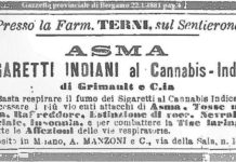 Un derivado del cannabis muestra un prometedor potencial terapéutico en el tratamiento del asma Este anuncio en un diario italiano de 1881 publicita los fantásticos beneficios para la salud de unos cigarrillos con cannabis de India: dice que detiene los violentos ataques de asma, la tos nerviosa, resfriados, pérdida de la voz, neuralgia facial, insomnia y otros problemas respiratorios. / BBC