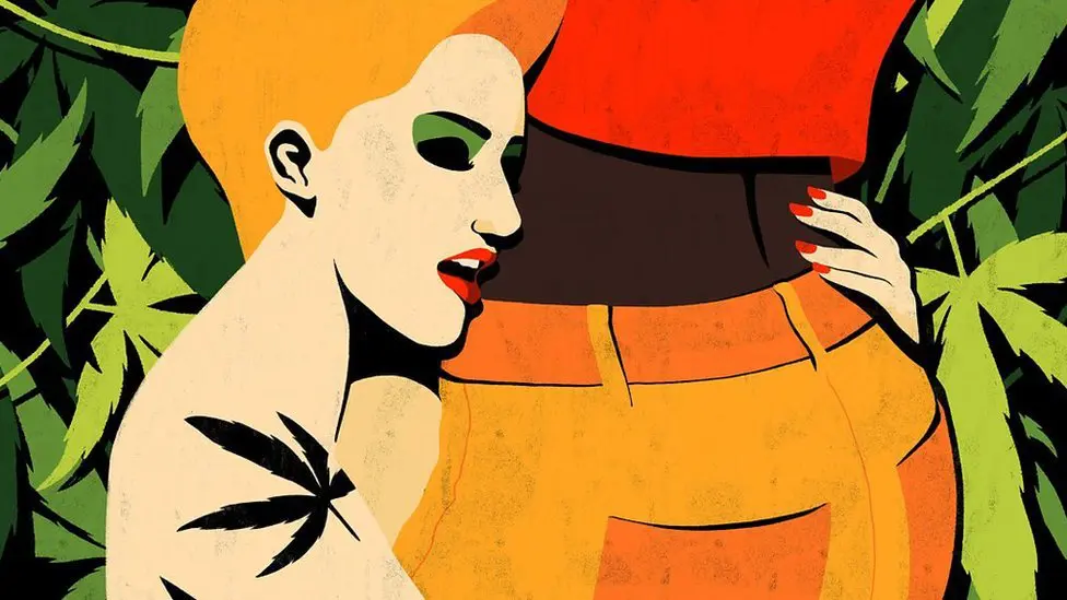 Ilustraci&oacute;n de una pareja durante una relaci&oacute;n sexual