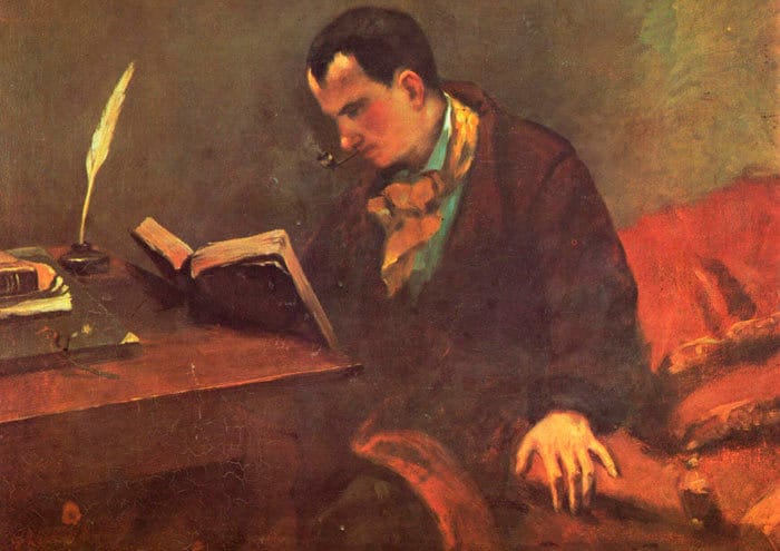 Gustave Courbet Retrato de Baudelaire