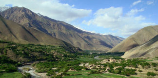 Valle Panjshir en Afganistán