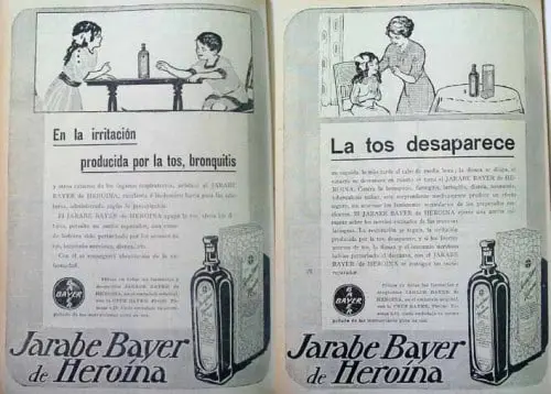 Jarabe de Bayer heroína