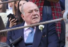 El multimillonario Juan Abell&oacute;, en junio de 2019 durante la feria taurina de San Isidro.