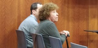 La veterana activista por la regularización del cannabis Fernanda de la Figuera, durante el juicio en el Juzgado de lo Penal 5 de Málaga.