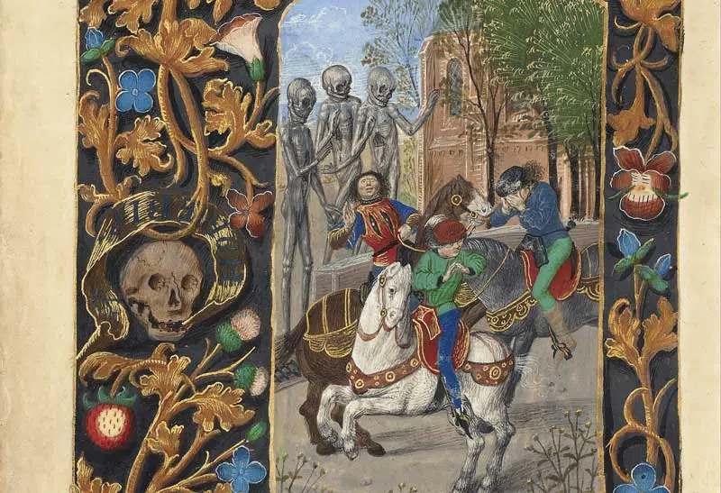 The three living and the three dead
