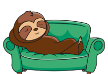 sloth, sleeping, animal
