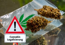 Cannabis legalization in Germany sign