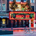 AMSTERDAM, NETHERLANDS - JANUARY 06TH, 2013: Coffee-shop Smokey is a cannabis coffee shop located on the biggest square in Amsterdam, Rembrandt Square.