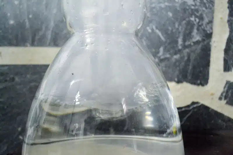 Vapor siendo hidratado