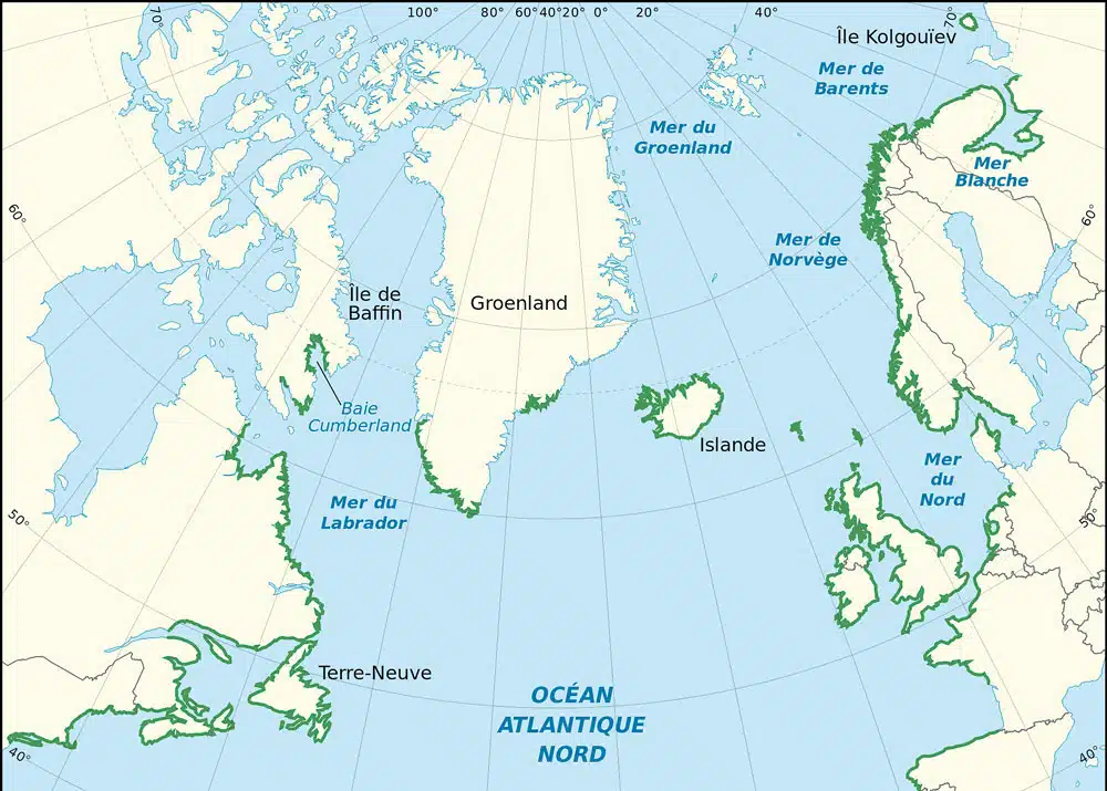 Distribuci&oacute;n de Ascophyllum nodosum. Autor Eric Gaba