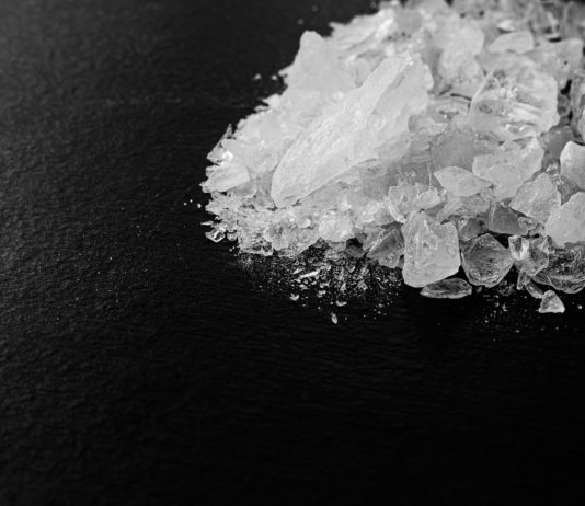 Methamphetamin Drug on Spoon