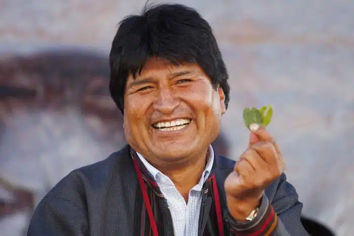 Evo Morales es un gran defensor de la hoja de coca