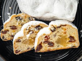 christmas stollen sweet dessert holiday baking treat christmas celebration meal food snack