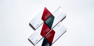 Packs of medicine on white background