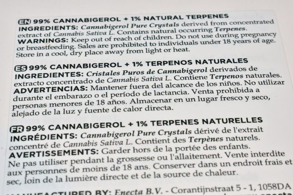 CBG (cannabigerol) detalle 1