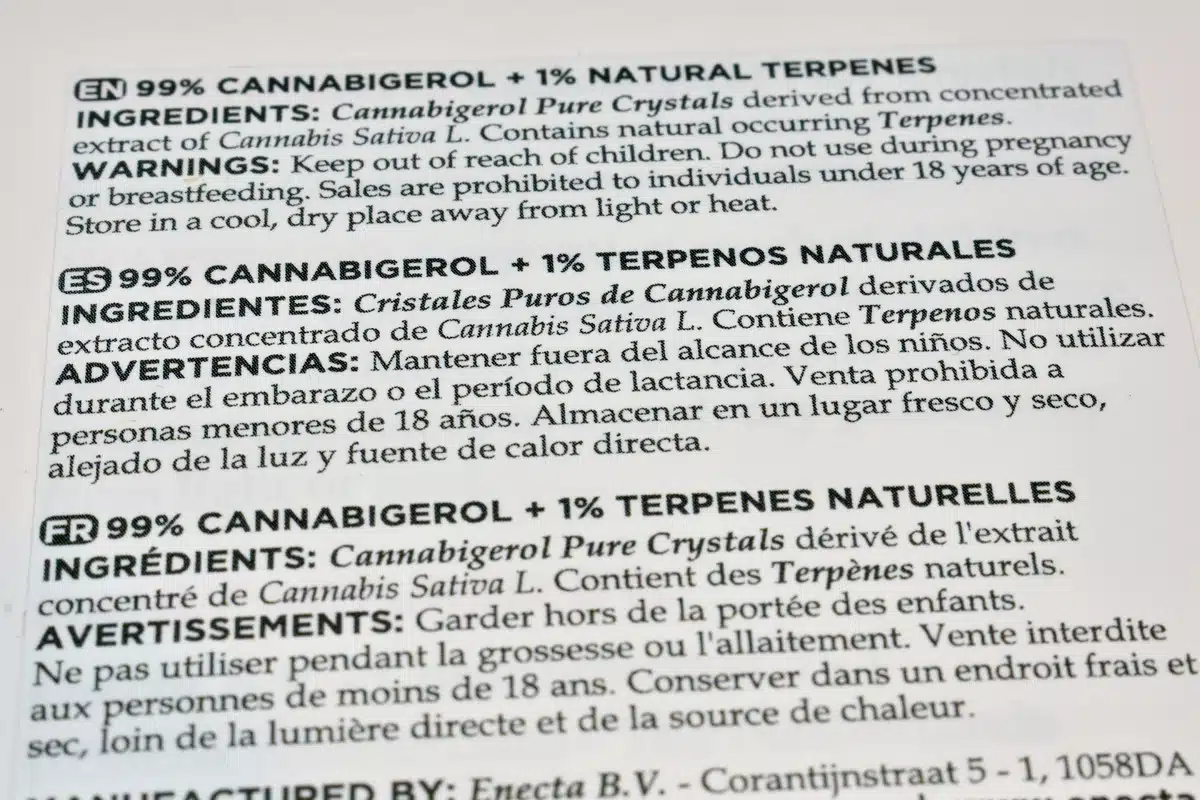 CBG (cannabigerol) detalle 1
