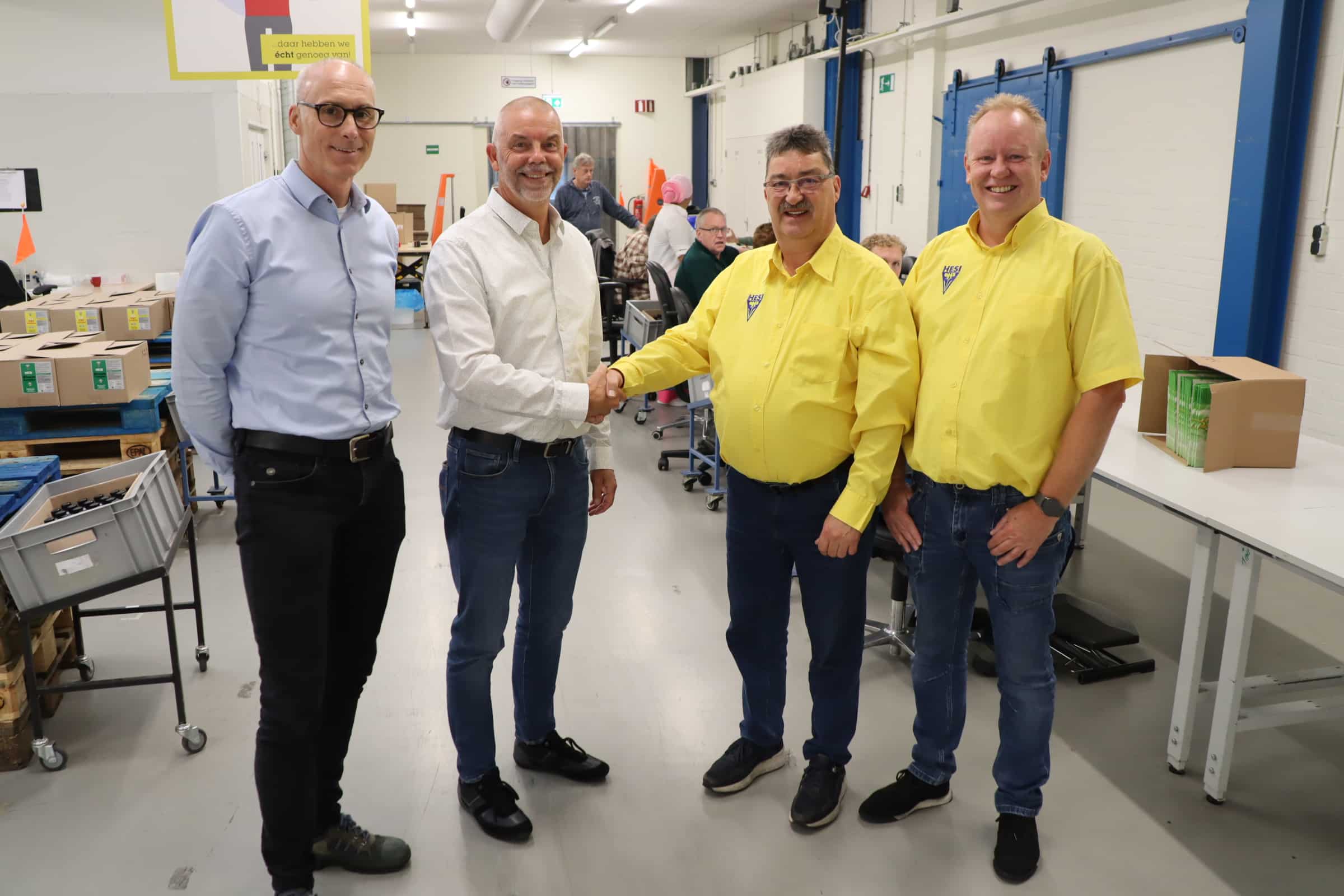 Henk IJpelaar en las instalaciones de Hesi durante la etapa reciente de la empresa.