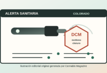 Colorado alerta por vaporizadores de cannabis contaminados Ilustración editorial de una alerta sanitaria de Colorado por vaporizadores de cannabis contaminados