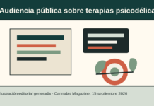 La FDA abre en EE UU el debate público sobre terapias psicodélicas Ilustracion editorial sobre una audiencia publica de la FDA acerca de terapias psicodelicas