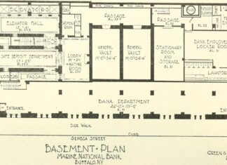 Plano historico de una entidad bancaria usado para ilustrar las barreras financieras del sector cannabico