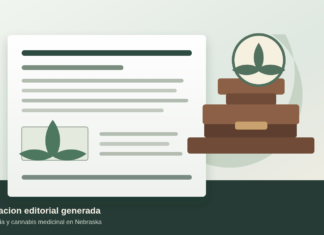 Nebraska frena otro recurso contra el cannabis medicinal Ilustracion editorial sobre una sentencia judicial de cannabis medicinal en Nebraska