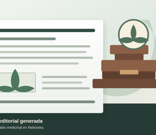 Nebraska frena otro recurso contra el cannabis medicinal Ilustracion editorial sobre una sentencia judicial de cannabis medicinal en Nebraska